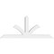 Ekena Millwork Richland Architectural Grade PVC Gable Bracket, 96"W x 40"H x 6"D x 6"F, 10/12 Pitch GBP096X40X0606RIC00 - alternate 4
